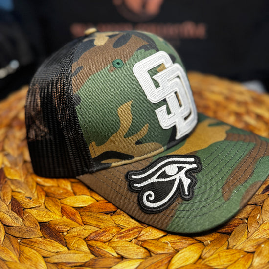 San Diego - Camo w/ Eye of Ra on brim