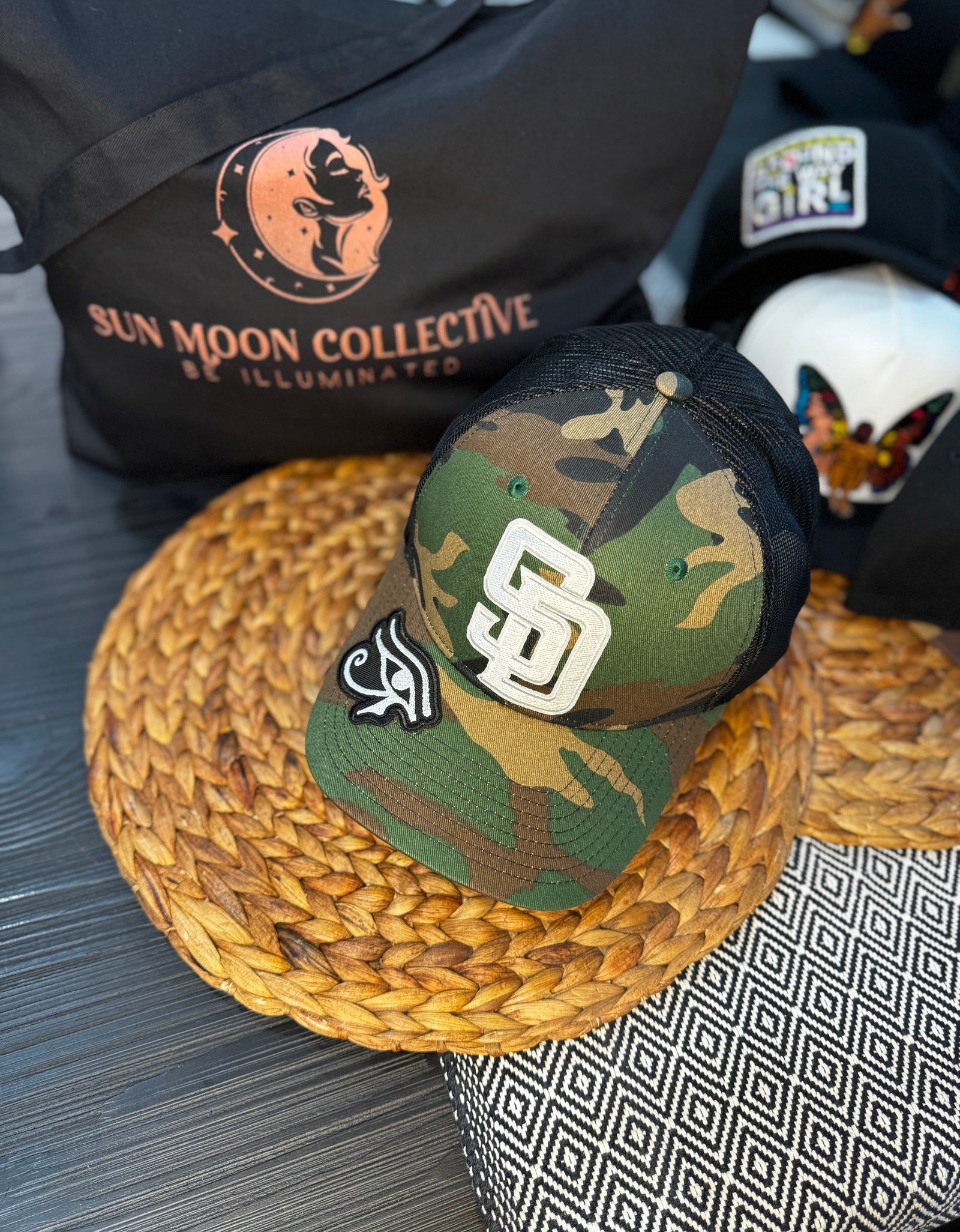 San Diego - Camo w/ Eye of Ra on brim