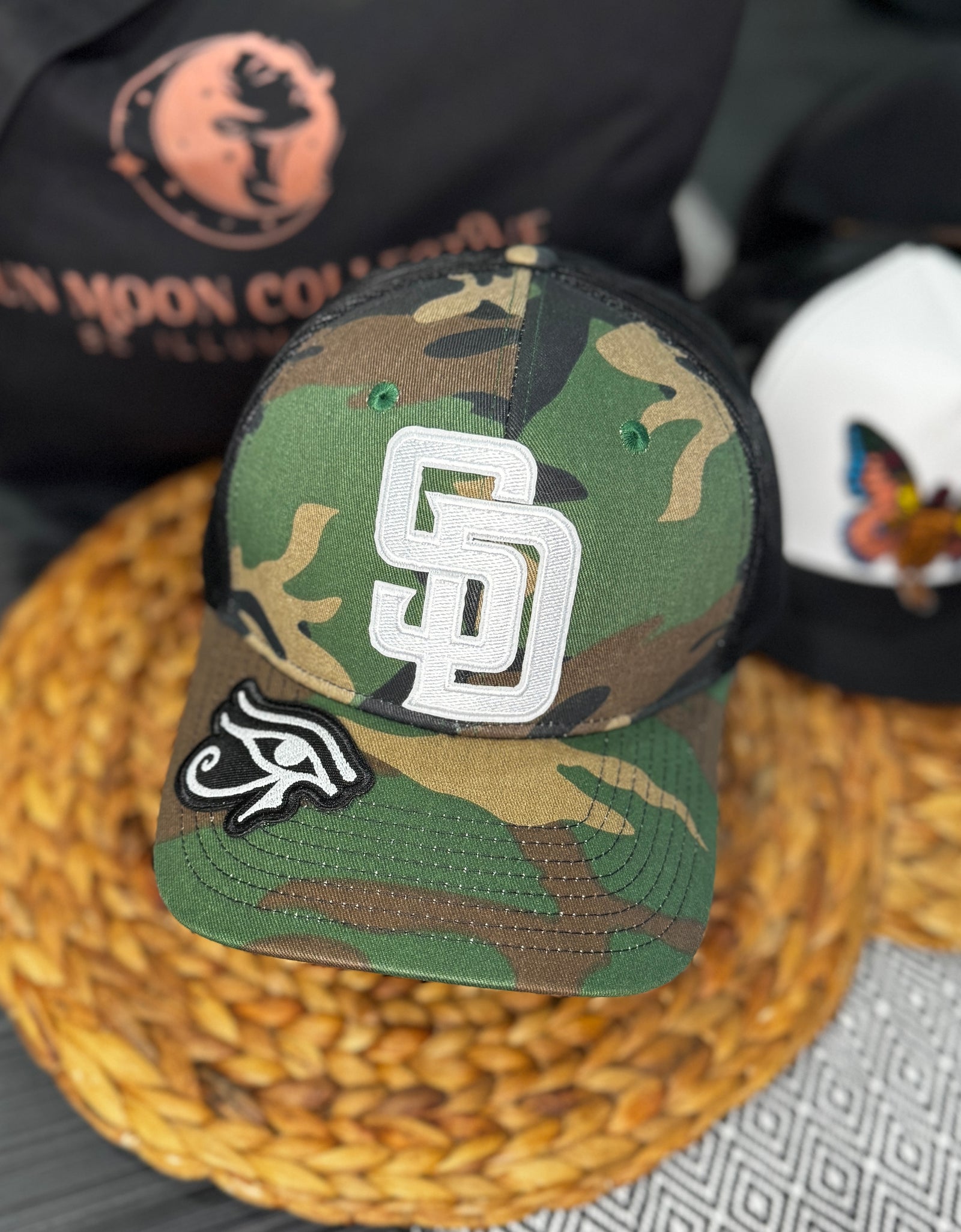 San Diego - Camo w/ Eye of Ra on brim