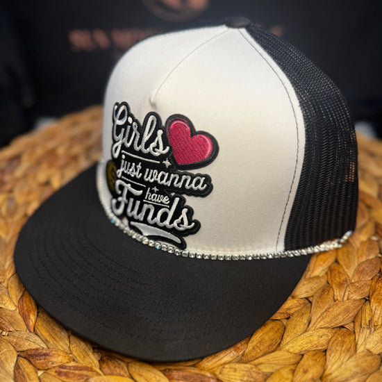 Girls just wanna have funds w/ removable hat chain