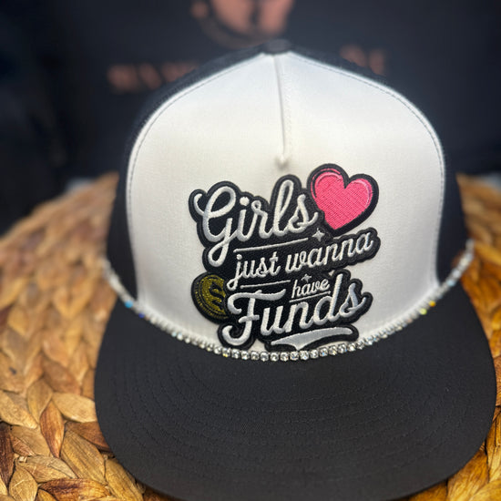 Girls just wanna have funds w/ removable hat chain