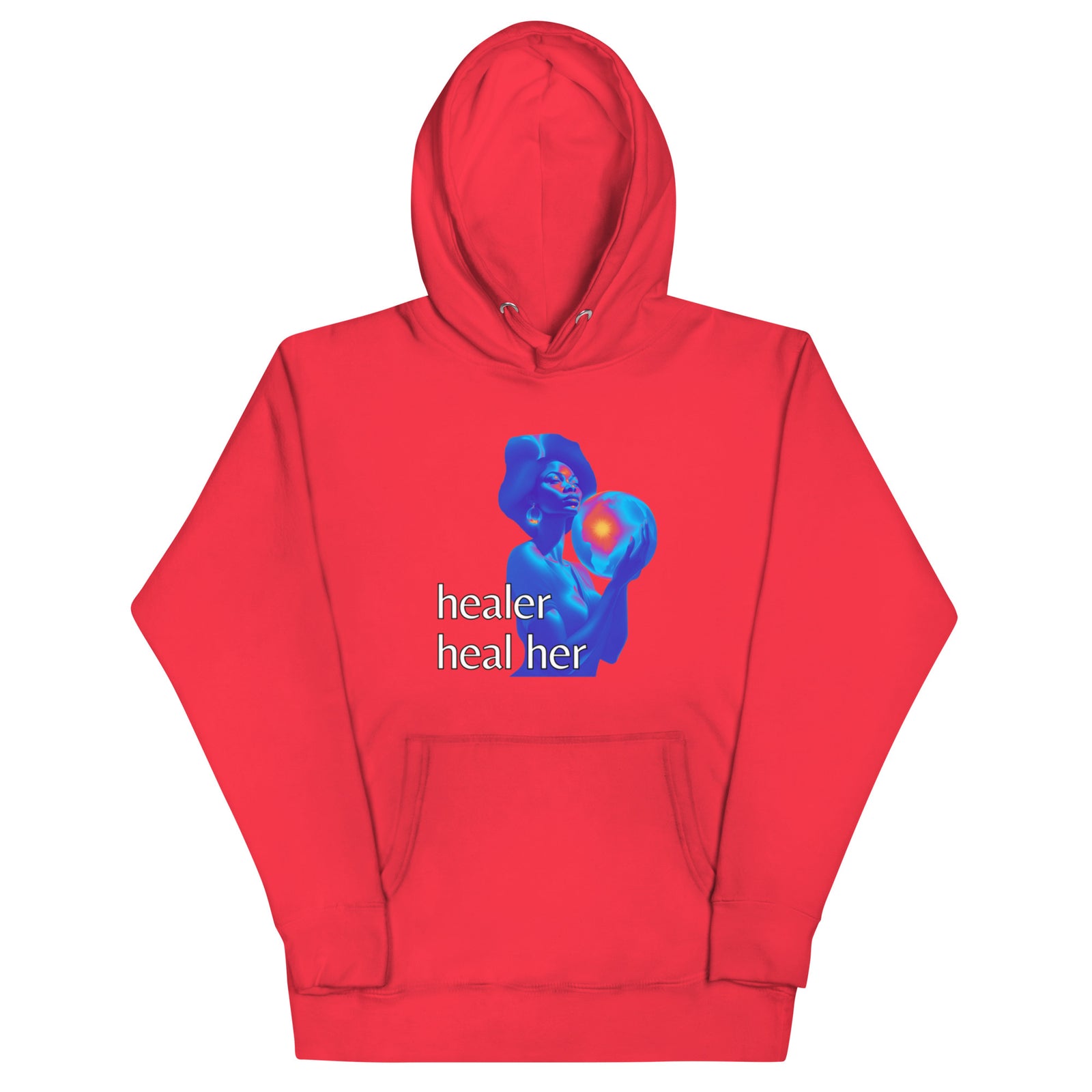 Self-Care & Empowerment Hoodie – Healer and Heal Her Feminine Graphic