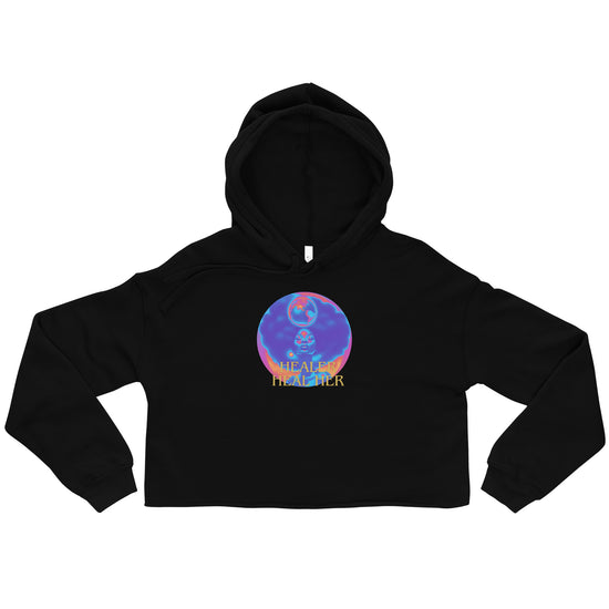 Self-Care & Empowerment Crop Hoodie – Healer and Heal Her Feminine