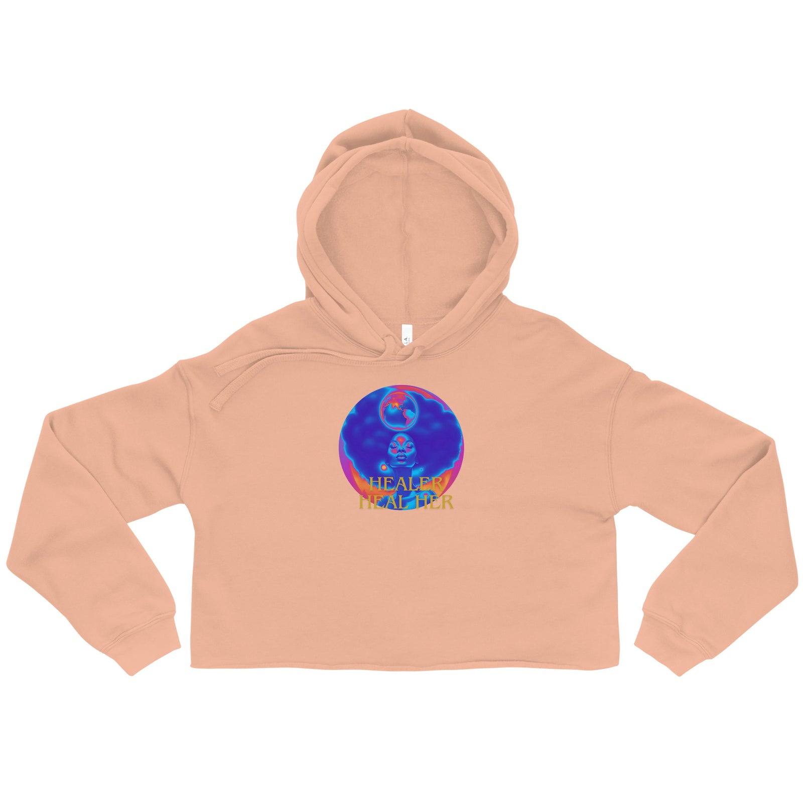 Self-Care & Empowerment Crop Hoodie – Healer and Heal Her Feminine